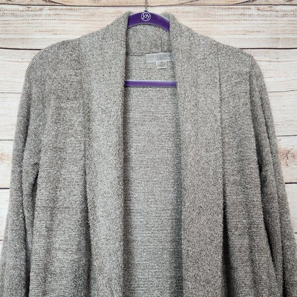 Barefoot Dreams Size Medium CozyChic Lite Style 452  Circle Cardigan Brown - Picture 2 of 16